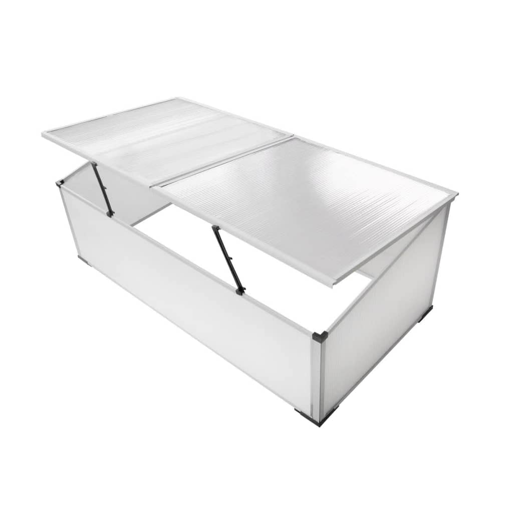 Premium Wooden Cold Frame Greenhouse for Plants - 2 Lids, 3'7