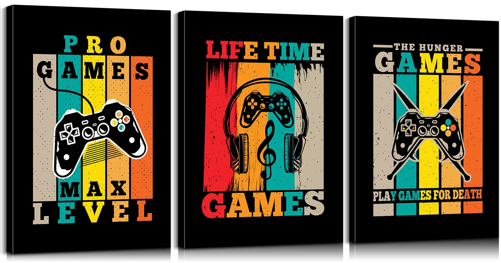 3-Piece Gaming Wall Art Set - Playstation Posters & Video Game Decor for Gamer Room - Perfect Gamer Gifts for Men (20
