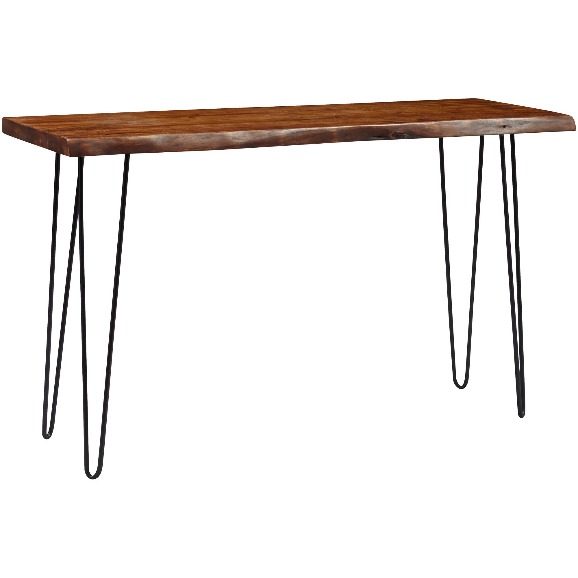 Nature's Edge Console Table - Rustic Wood Entryway Table for Hallway, Living Room & Foyer Decor - Perfect for Home & Office