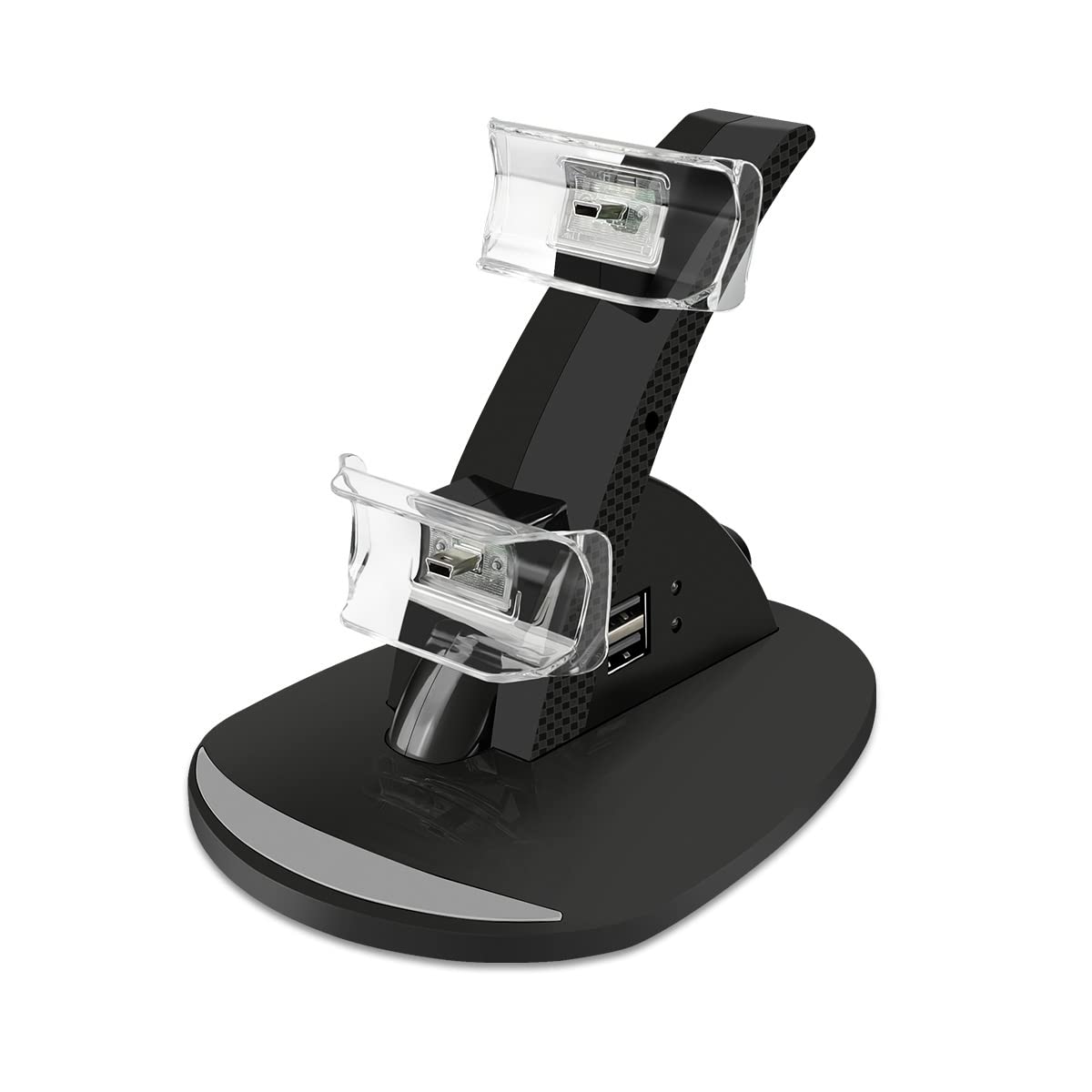 VSEER PS3 Controller Charger - Dual Charging Dock Station Stand for Playstation 3 with LED Indicators (Black) - Fast Charging for Gaming Sessions & Multiplayer Setup