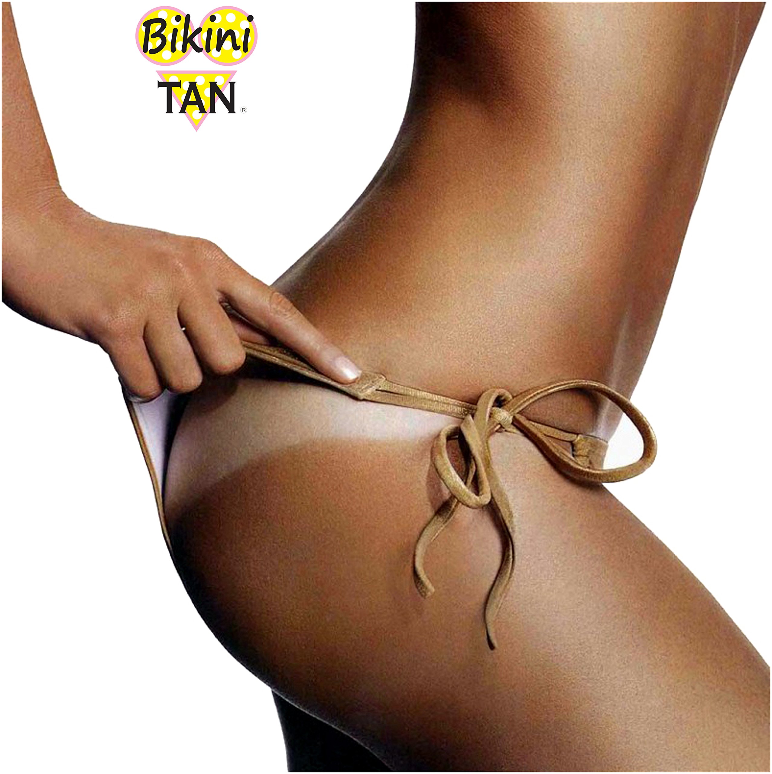 BIKINI TAN - Ultra Dark Spray Tan Solution 64 oz | Sunless Self Tanning Liquid for Airbrush & HVLP Systems | Includes Applicator Mitt, Gloves & Fake Tanner Samples | Perfect for Professional Spray Tanning & At-Home Tanning
