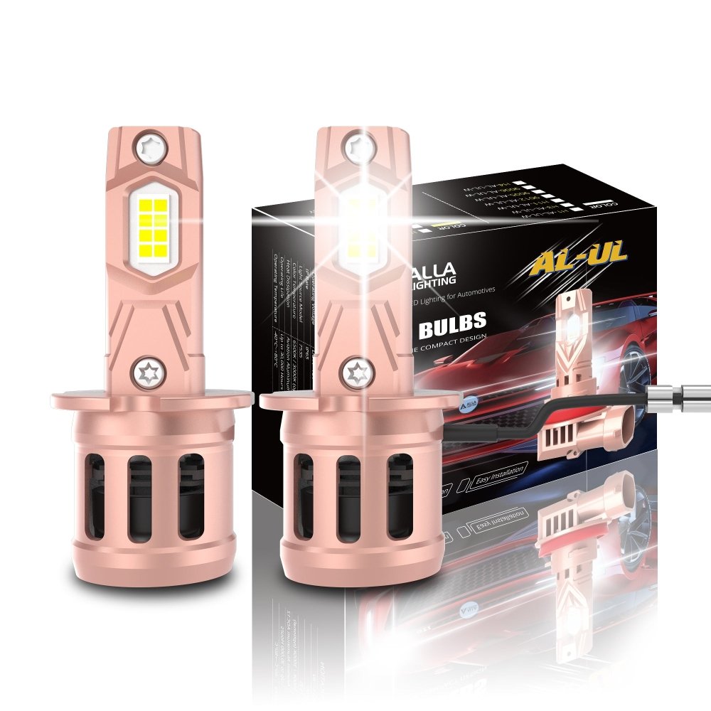 High-Performance AL UL LED Headlight Bulbs - Bright White High/Low Beam & Fog Lights for Cars, Trucks, SUVs - Perfect for Night Driving, Off-Roading & Adverse Weather Conditions