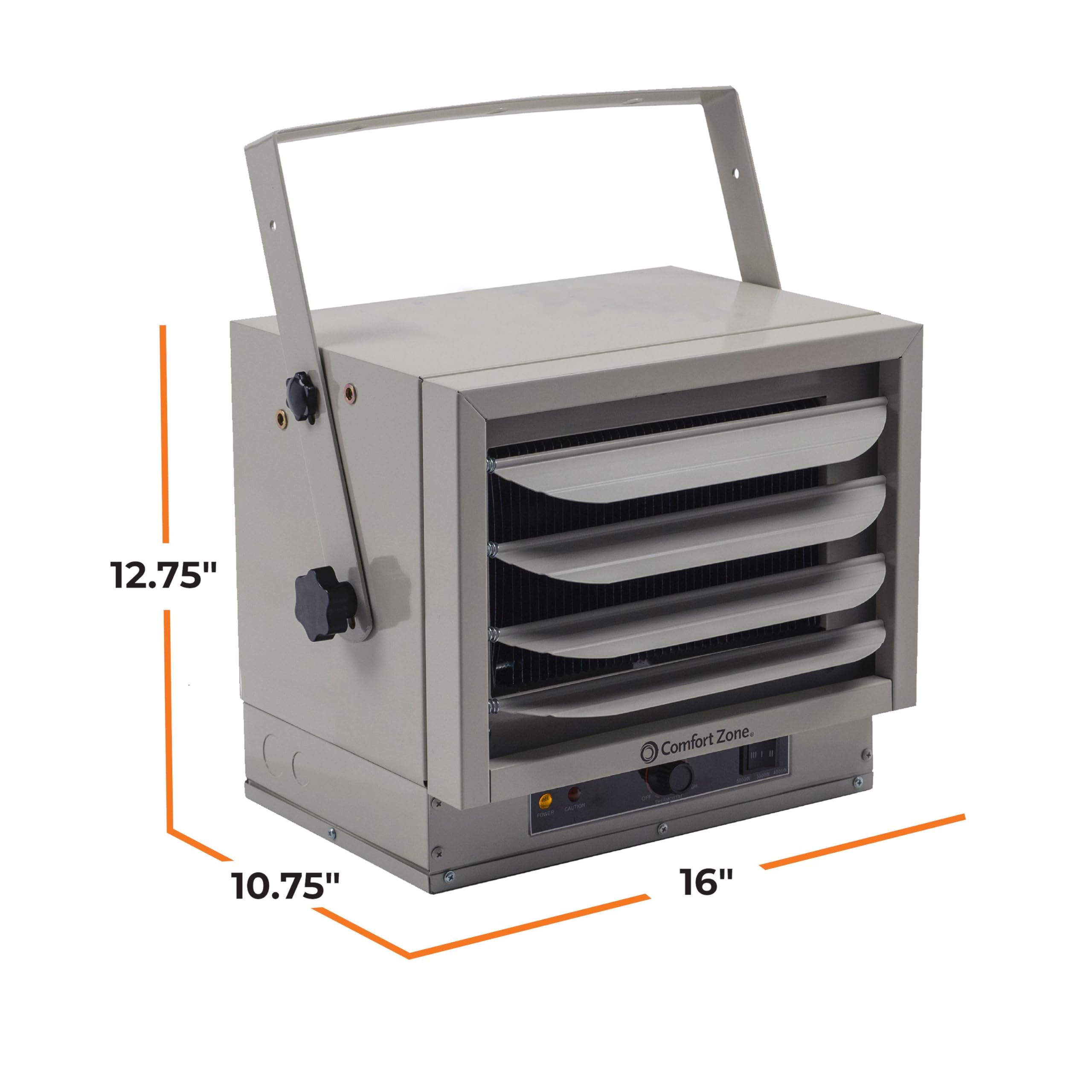 5000W Ceiling Mounted Garage Heater with 3 Heat Settings - 240V Electric Shop Heater for Indoor Use - Overheat Protection & ETL Certified (Grey) - Perfect for Workshops, Garages & Basements