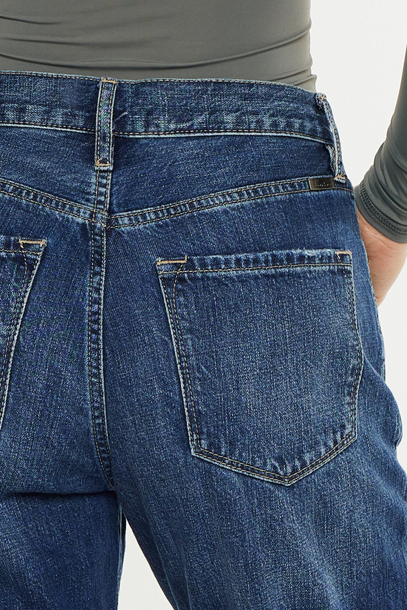 Finley Essentials High Rise Straight Leg Jeans for Women - Comfortable & Stretchy Denim Pants - Perfect for Casual Wear, Office & Everyday Outfits