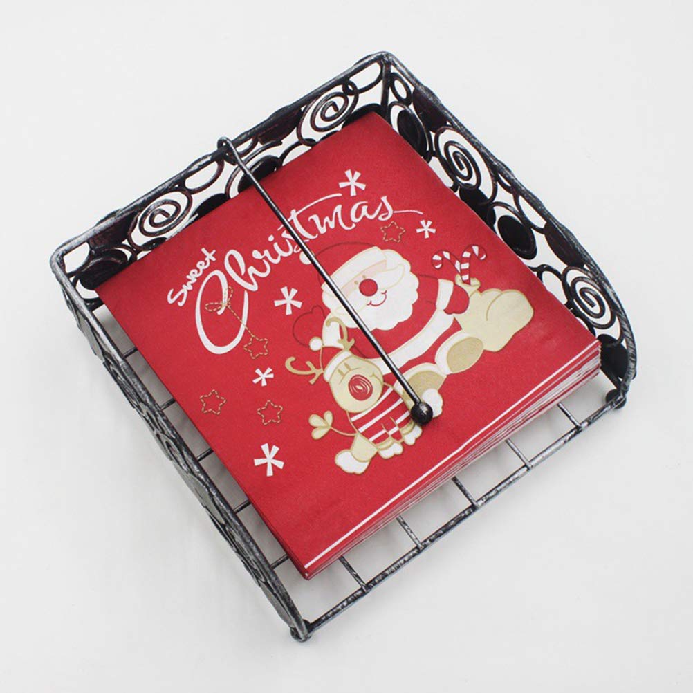 Christmas Disposable Napkins - 40 Pcs Lovely Elk Pattern Holiday Dinner Tissue for Xmas Party, Thanksgiving, New Year & Winter Celebrations - Perfect for Festive Table Decorations, Family Gatherings & Office Parties