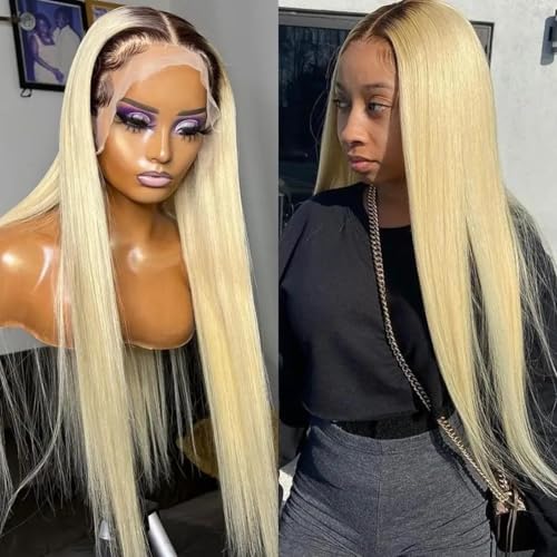 # Ombre Blonde Wig Human Hair Lace Front Wigs
