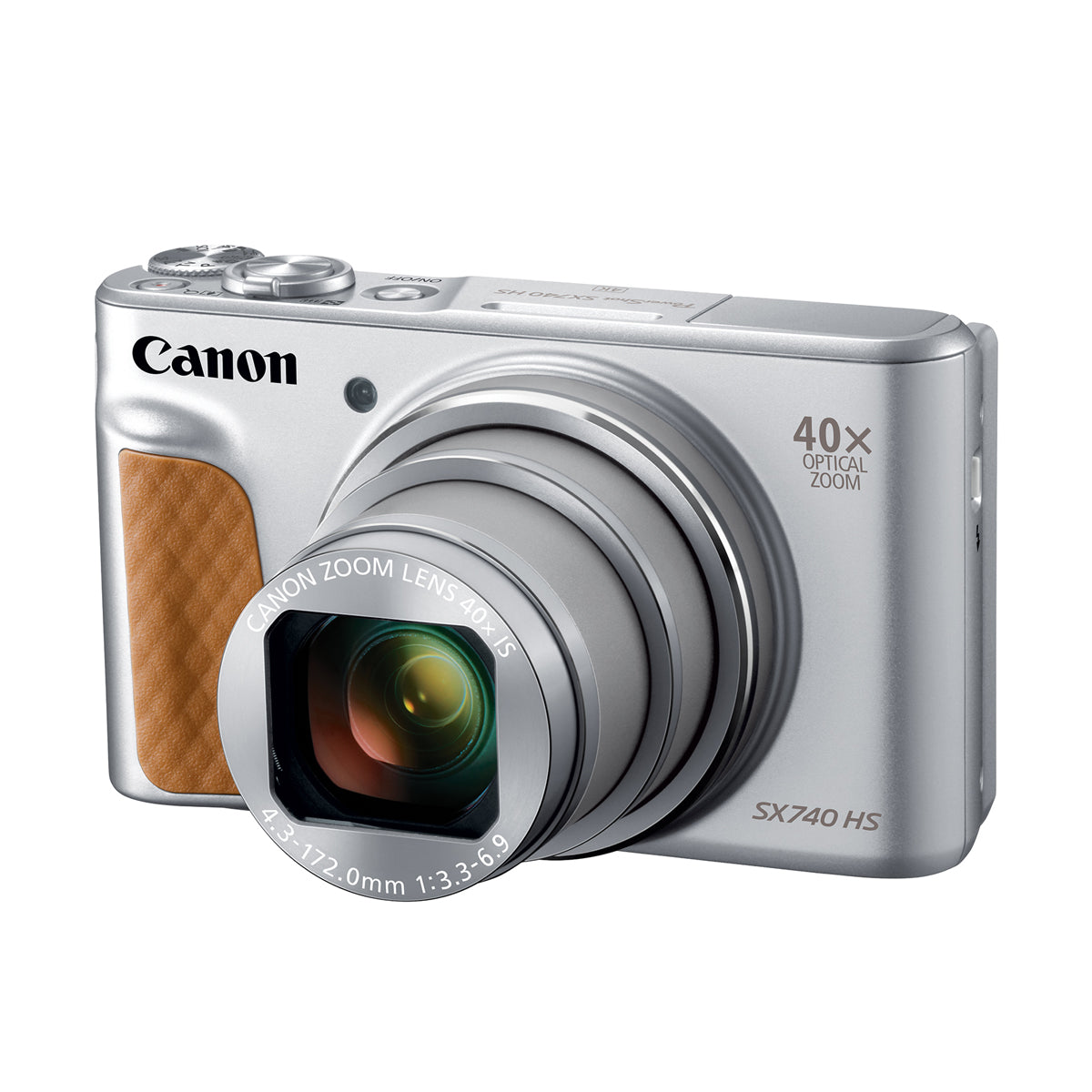 Canon PowerShot SX740 HS Digital Camera with 40x Optical Zoom, 20.3MP, 4K Video, WiFi & Bluetooth (Silver) - Perfect for Travel, Vlogging, and Wildlife Photography