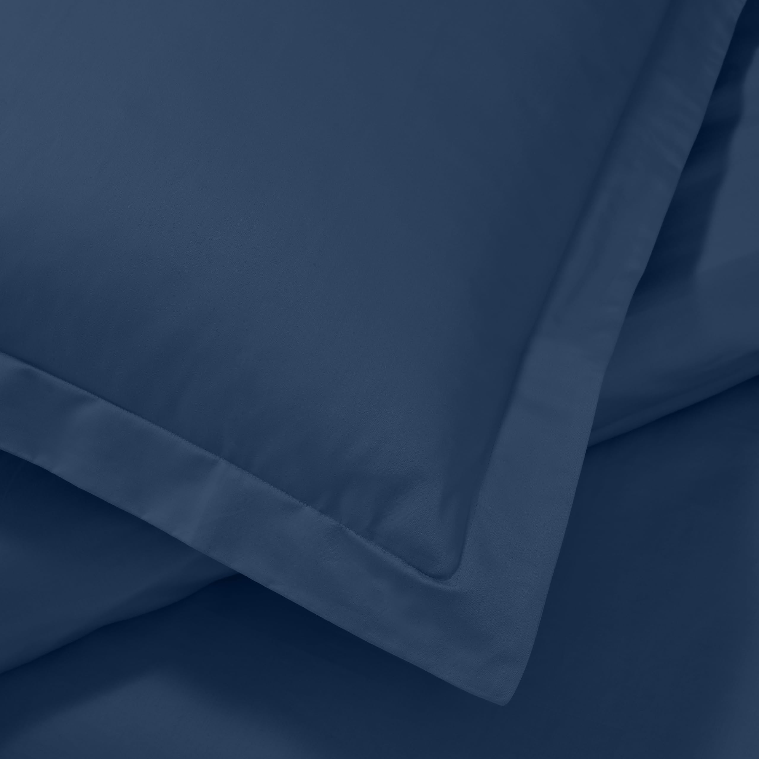 Premium 1200 Thread Count Egyptian Cotton Duvet Cover Set - 3 Piece (1 Duvet Cover + 2 Pillow Shams) - Ultra Soft Bedding for Full/Queen Size - Navy Blue Luxury Bedroom Decor - Perfect for Master Bedroom, Guest Room & Hotel Style Comfort
