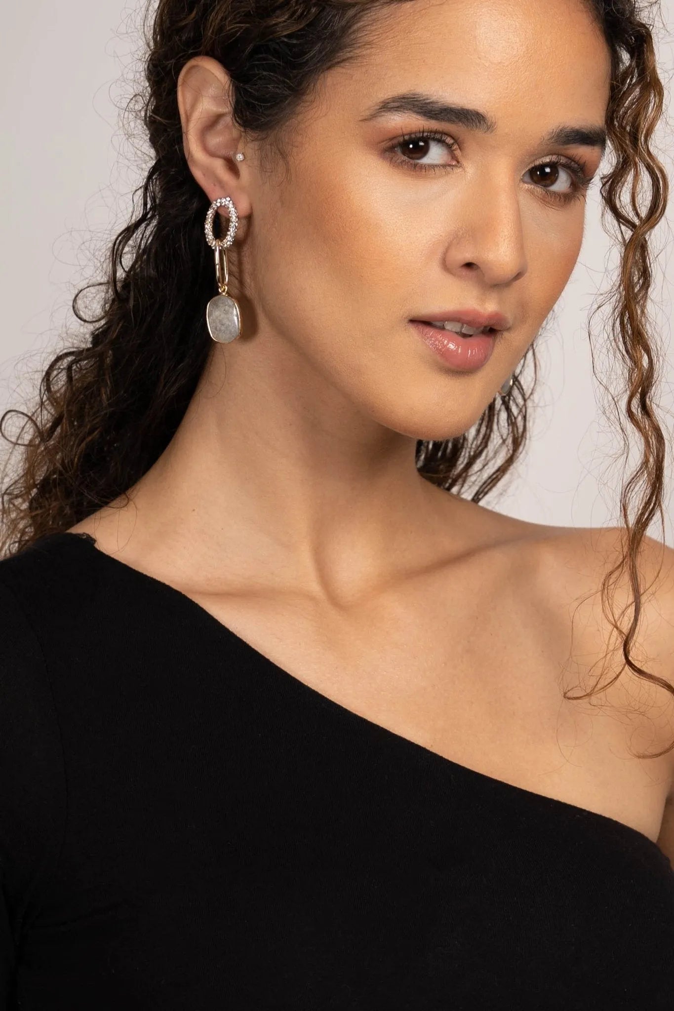 Estella Stone Dangle Earrings for Women - Elegant Bohemian Jewelry for Party, Wedding & Everyday Wear