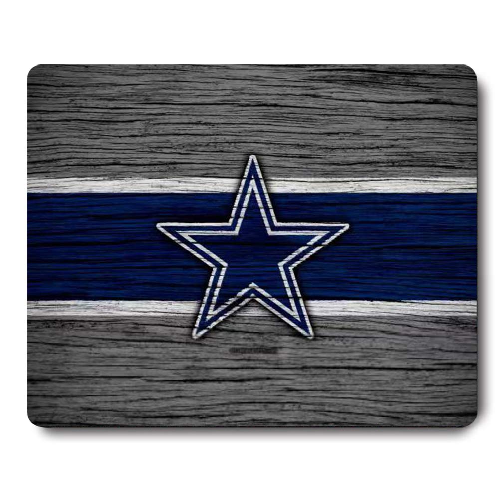 Pentagram Logo Cowboys Mouse Pad - Non-Slip Desk Mousepad for Wireless & Gaming Mouse - Perfect for Office, Home & Gaming Setup