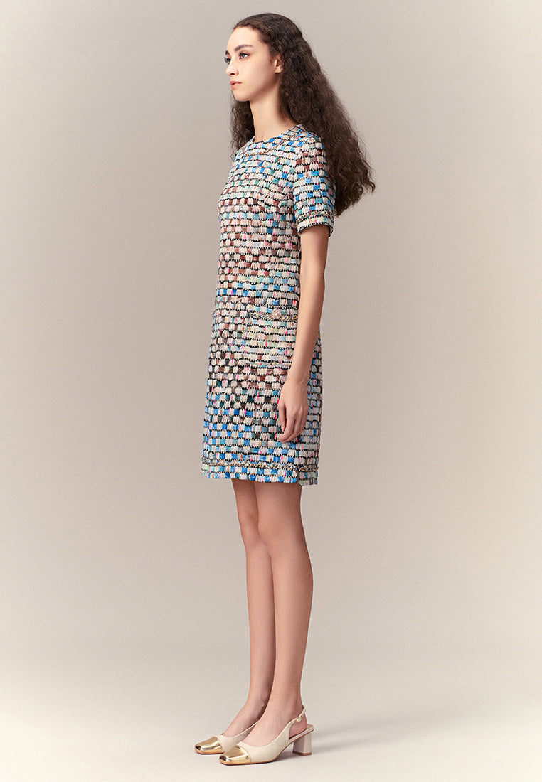 Stylish Contemporary Mix Dress for Women - Trendy Floral Print & Comfort Fit - Perfect for Parties, Dates & Casual Outings