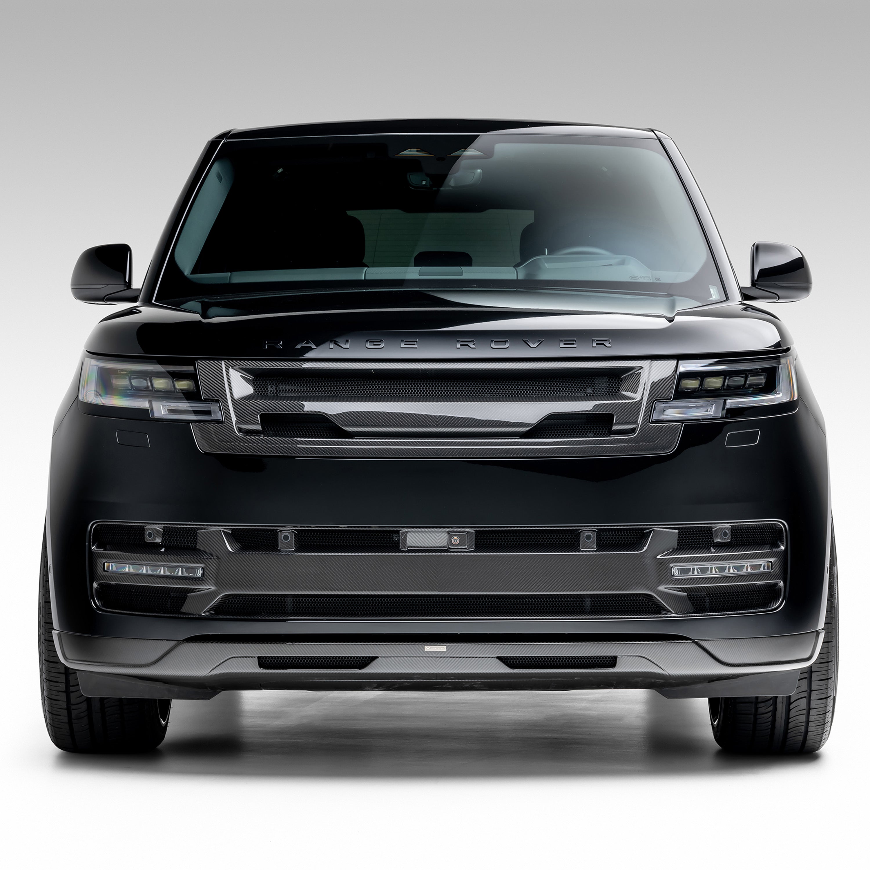 Chrome Front Middle Grille for Car - Premium Replacement Grille with Durable Finish | Perfect for Car Upgrades & Customization