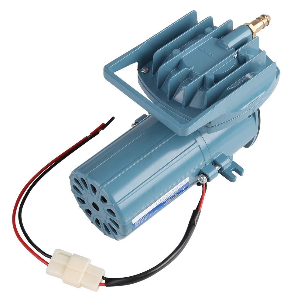 12V 35W Adjustable Aquarium Air Pump - Quiet Aerator for Fish Tanks, Ponds & Aquaculture | Perfect for Oxygenation in Home Aquariums, Outdoor Ponds & Fish Farms