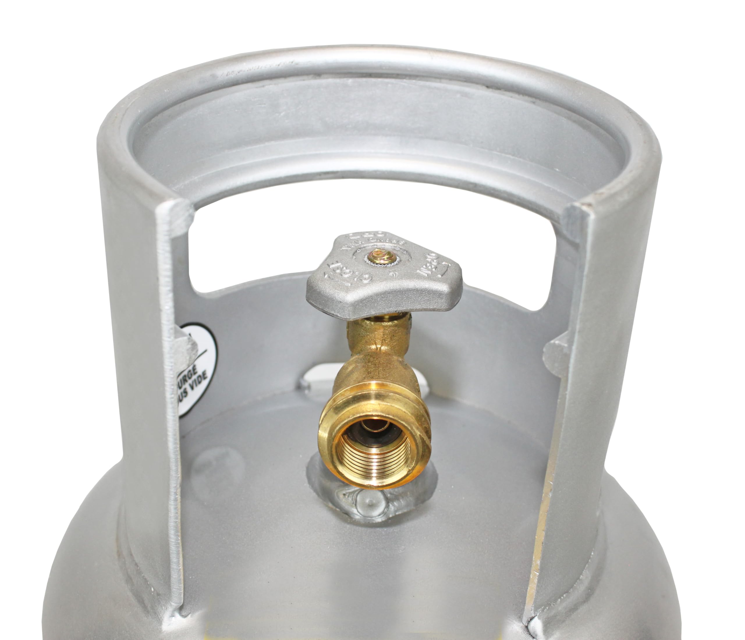 Flame King 10LB Aluminum Propane Tank with OPD Valve - Lightweight, Corrosion-Resistant, Rust-Free Propane Cylinder for Grilling, BBQs, Camping, Fishing & Outdoor Activities | Perfect for Backyard Cookouts, RV Trips, and Marine Use
