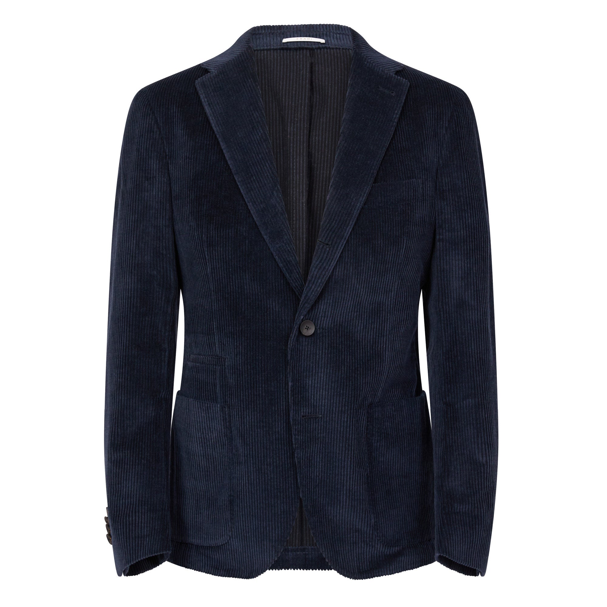 FRADI Men's Slim Fit Corduroy Blazer Jacket - Navy Blue | Business Casual & Fall Winter Fashion | Perfect for Office, Dating & Formal Events