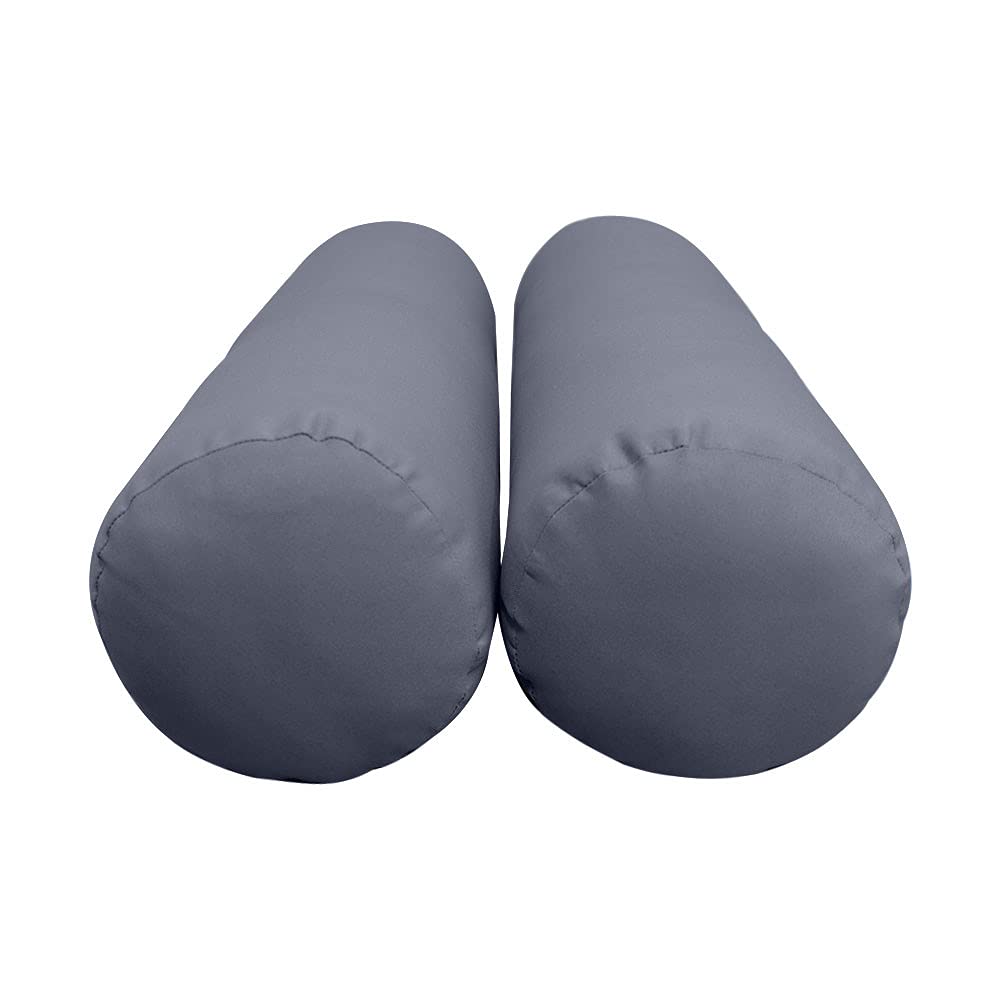SLIPCOVER ONLY | S5 Outdoor Daybed Mattress Bolster Pillow Cushion Covers - Knife Edge Design, Full Size AD001 | Perfect for Patio, Poolside & Garden Furniture Protection