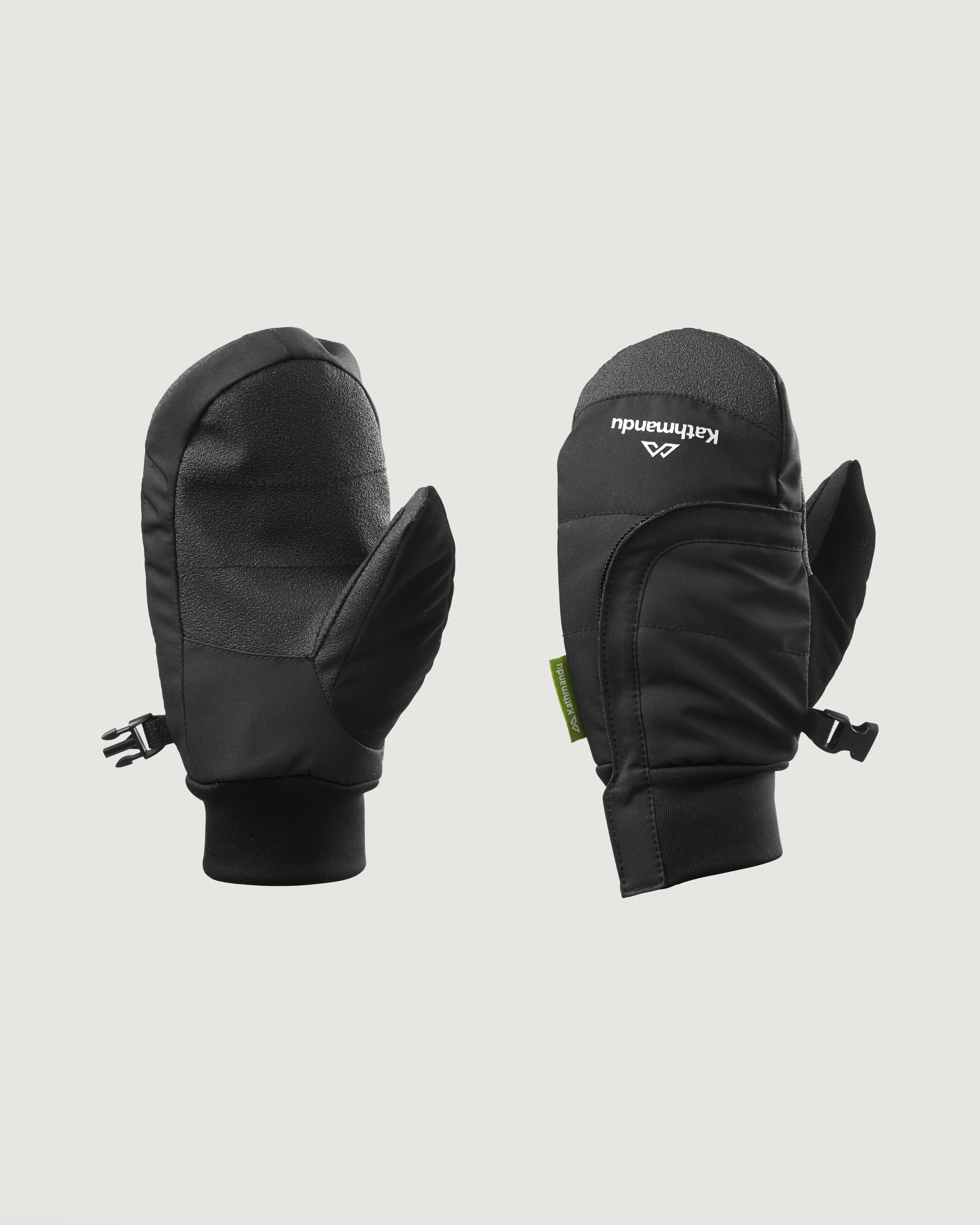 Kids' Waterproof Snow Mittens - Black Winter Gloves for Boys & Girls - Warm & Durable for Skiing, Sledding & Snow Play