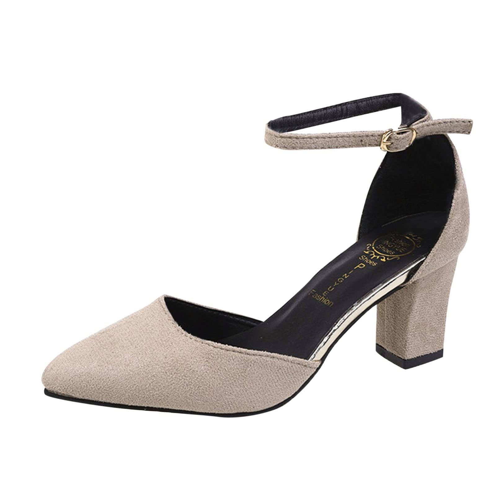 Stylish Women's High Heel Sandals with Buckle Detail - Pointed Toe Glitter Summer Shoes for Women - Perfect for Parties, Weddings & Night Out