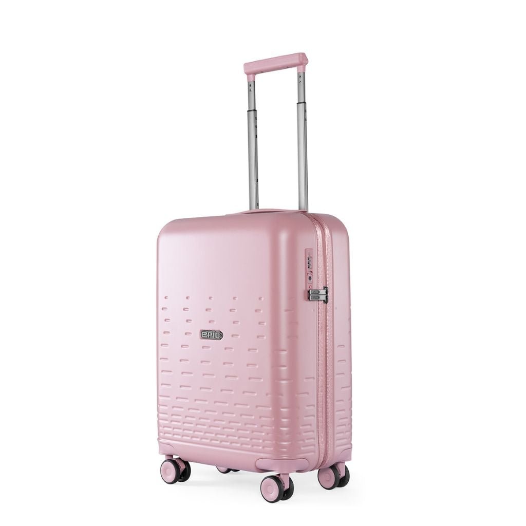 55cm Lightweight Carry-On Suitcase with 360° Spinner Wheels - Pink | Perfect for Air Travel, Weekend Getaways & Business Trips