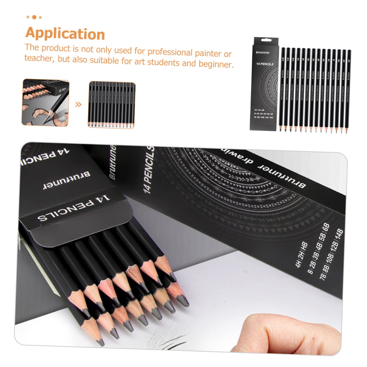 TEHAUX 28-Piece Professional Sketching Pencil Set - Graphite Drawing Pencils for Artists, Beginners & Students - Perfect for Sketching, Shading & Art Projects - Portable Art Supplies for Studio & Outdoor Use