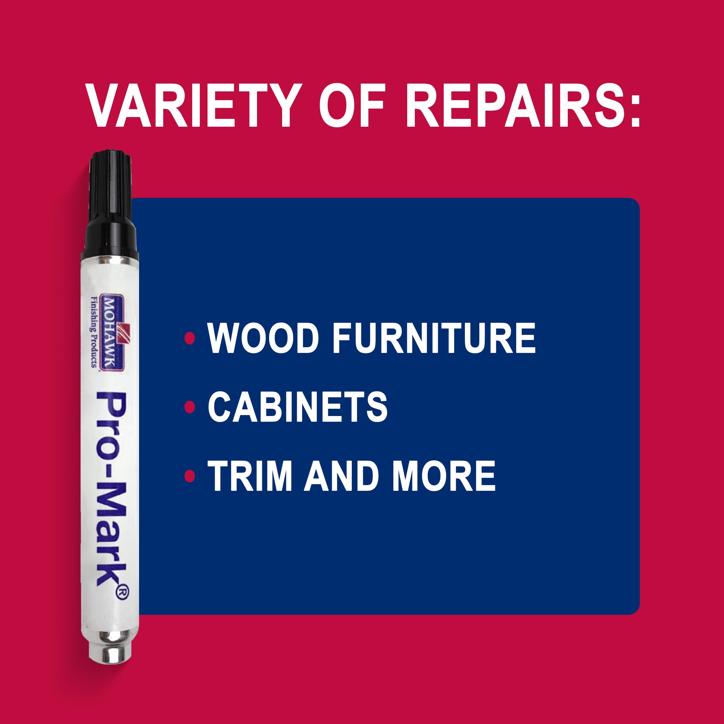 Mohawk Pro-Mark® Touch Up Wood Markers - Autumn Harvest KMC | Scratch Repair for Wood Furniture, Tables, Desks, Frames | Perfect for Home & Office Wood Touch-Ups