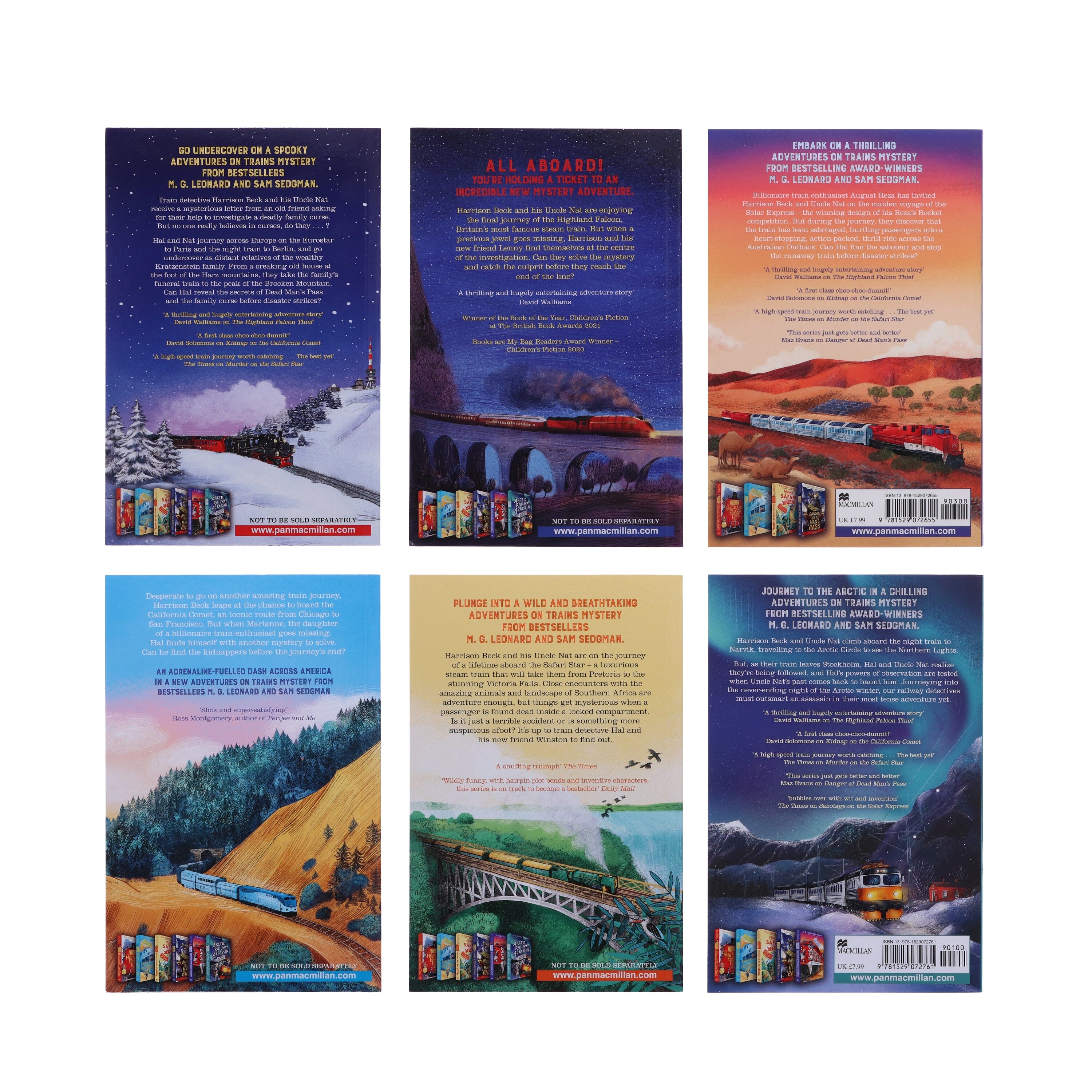 Adventures on Trains 6-Book Collection Set by M.G. Leonard & Sam Sedgman - Paperback for Kids Ages 9-11 | Perfect for Young Readers, Gifts & Classroom Libraries