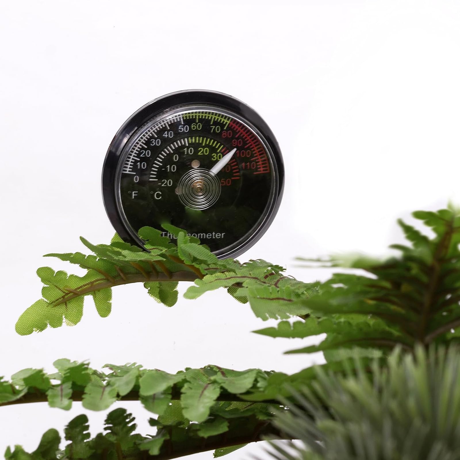 Reptile Terrarium Thermometer & Hygrometer - Dual Dial Gauge for Pet Reptile Tanks, Vivariums & Breeding Enclosures - Monitor Temperature & Humidity for Lizards, Snakes, Geckos & Amphibians