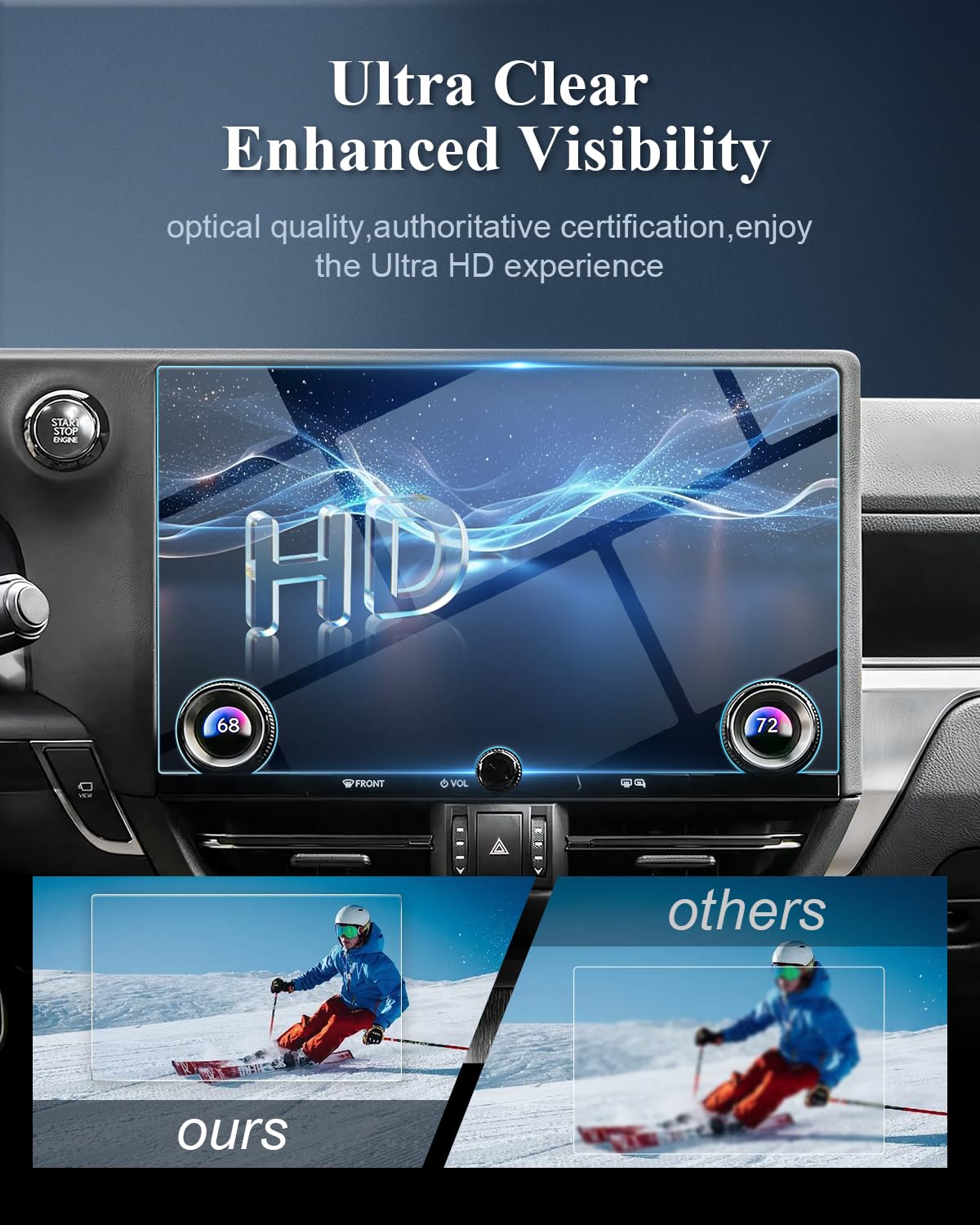 BIBIBO Tempered Glass Screen Protector for 2024-2025 Lexus GX 550 (Premium/Luxury/Overtrail) - 14