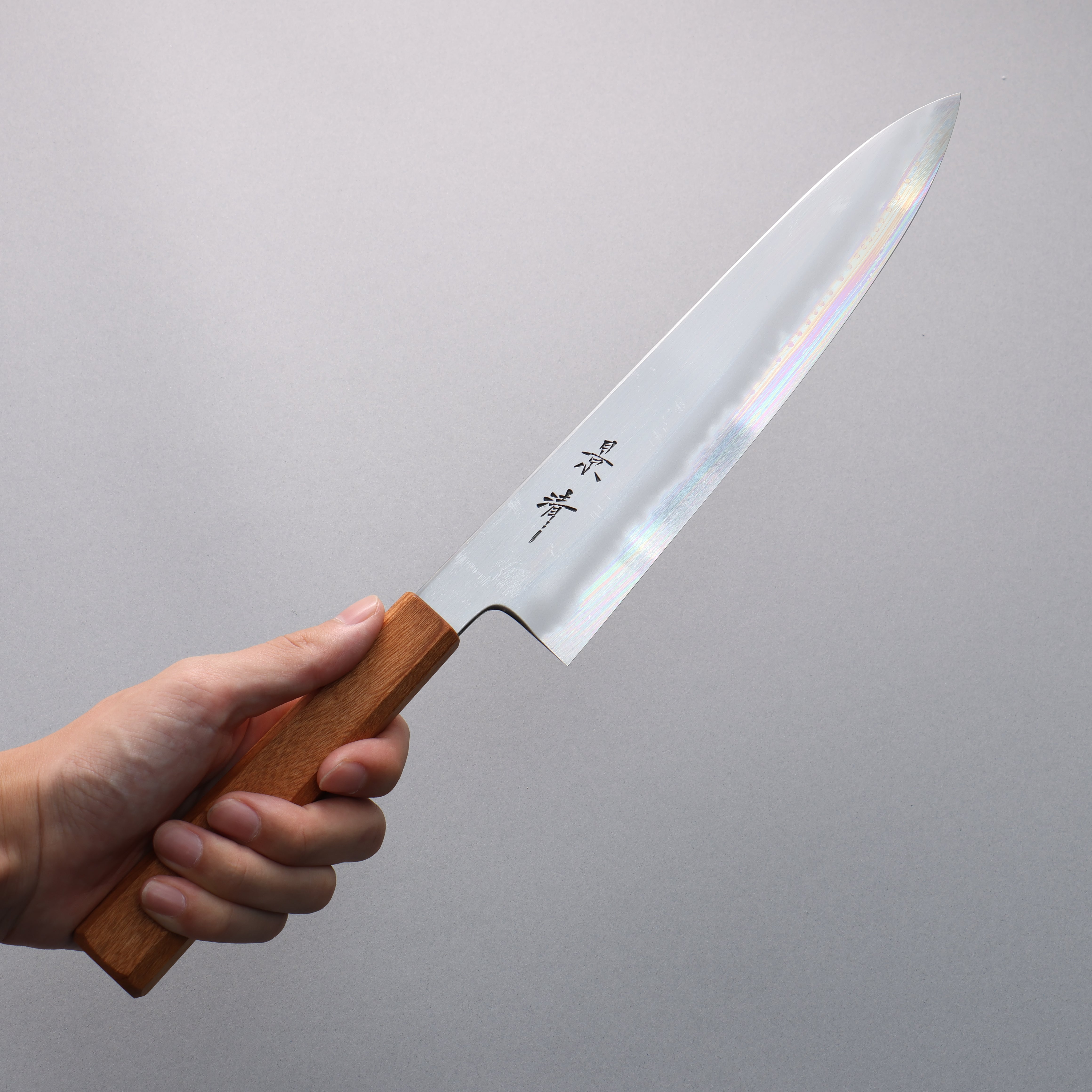 Premium Kagekiyo White Steel No.2 Gyuto Chef Knife 240mm - Japanese Cherry Wood Handle with Protective Sheath - Ideal for Professional Chefs & Home Cooking Enthusiasts