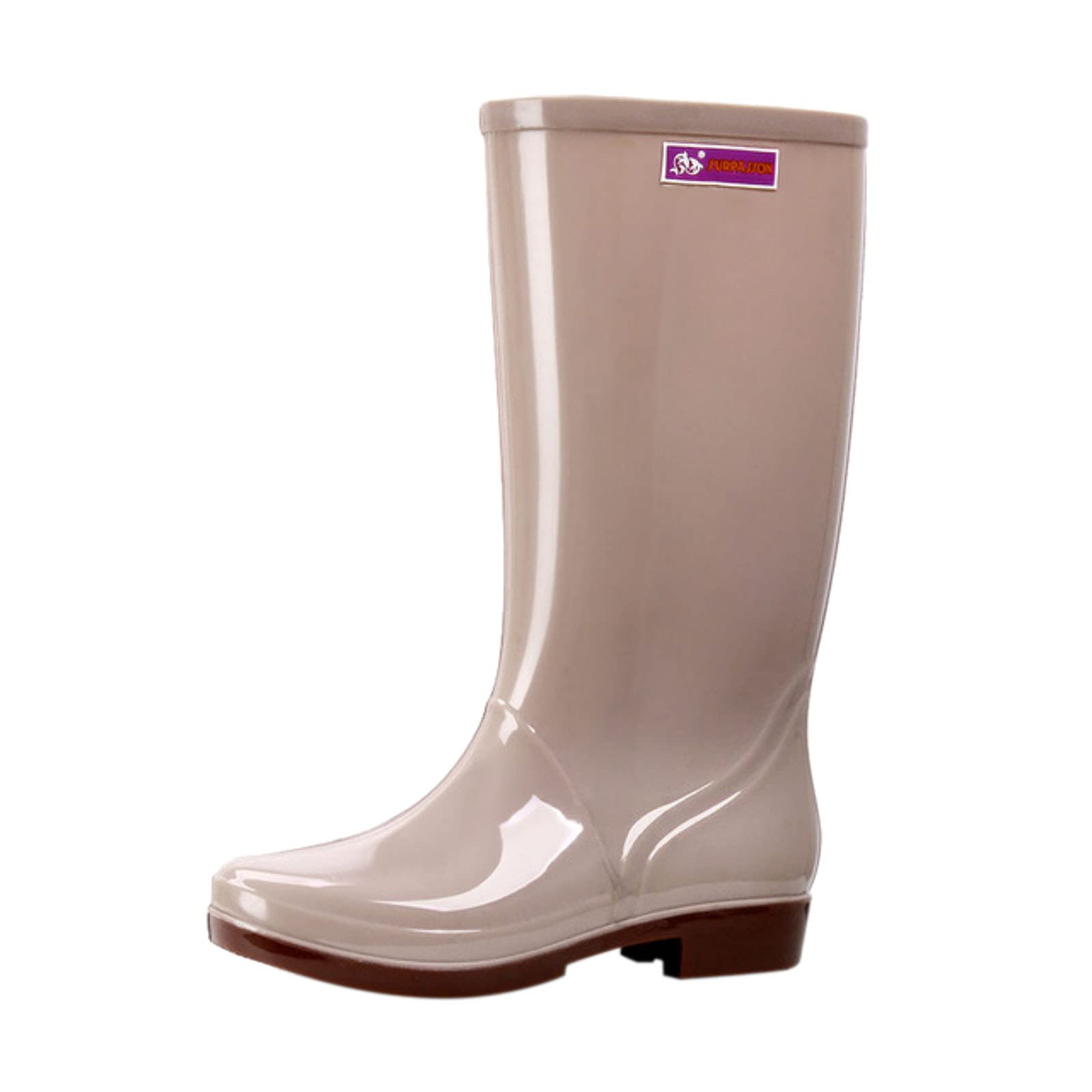 SNGSHJ Women's Waterproof Rain Boots - Non-Slip Rubber High-Tube Rain Shoes for Women | Perfect for Gardening, Hiking & Wet Weather Protection