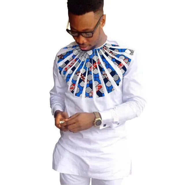 Authentic African Print Shirts for Men | Stylish & Comfortable Yomi Tribal Design | Perfect for Casual Wear, Parties & Cultural Events