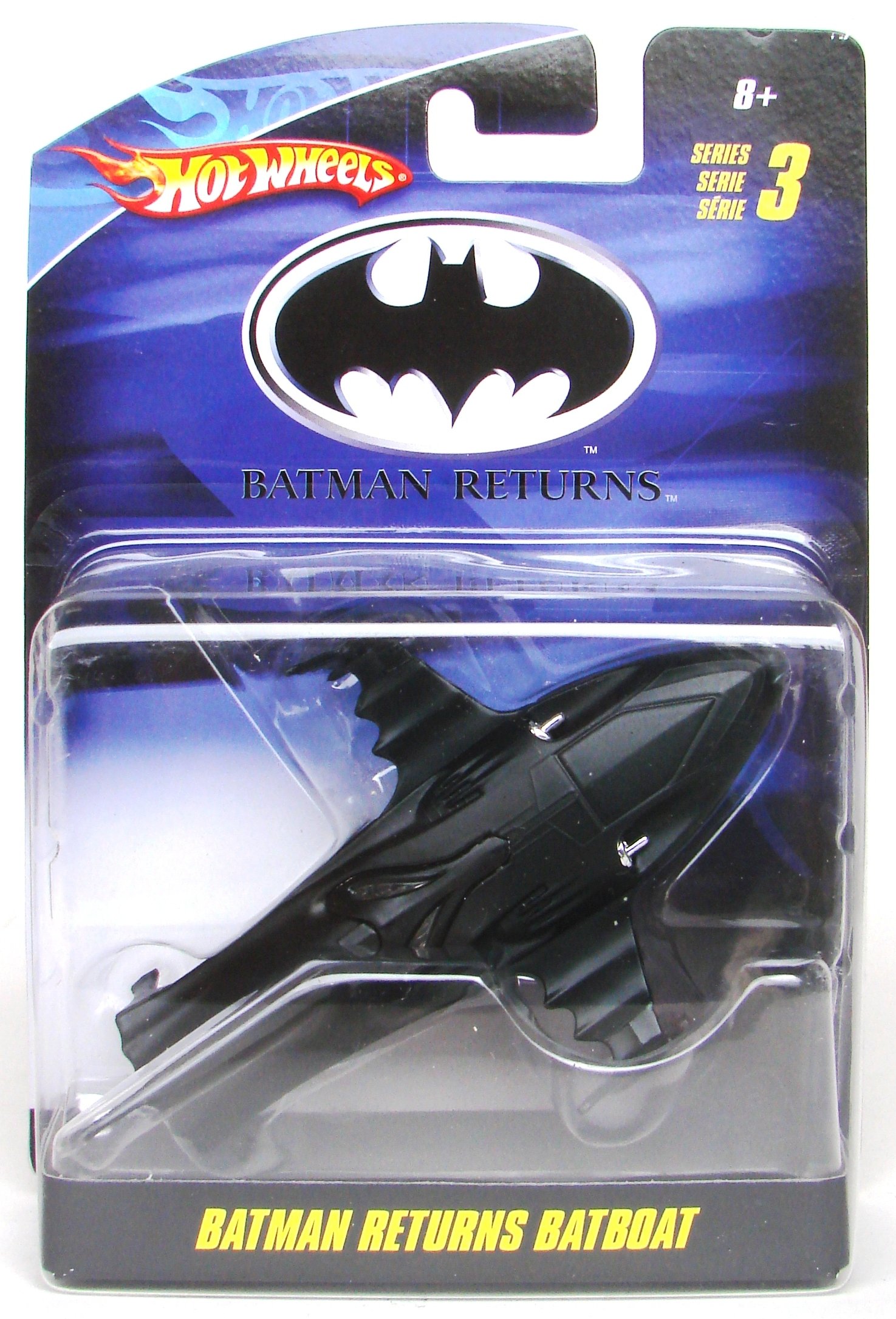 Hot Wheels Batman Returns Batboat 1:50 Scale Die-Cast Model Car - Series 3 Collectible Toy for Kids & Adults - Perfect for Display, Play, and DC Comics Fans