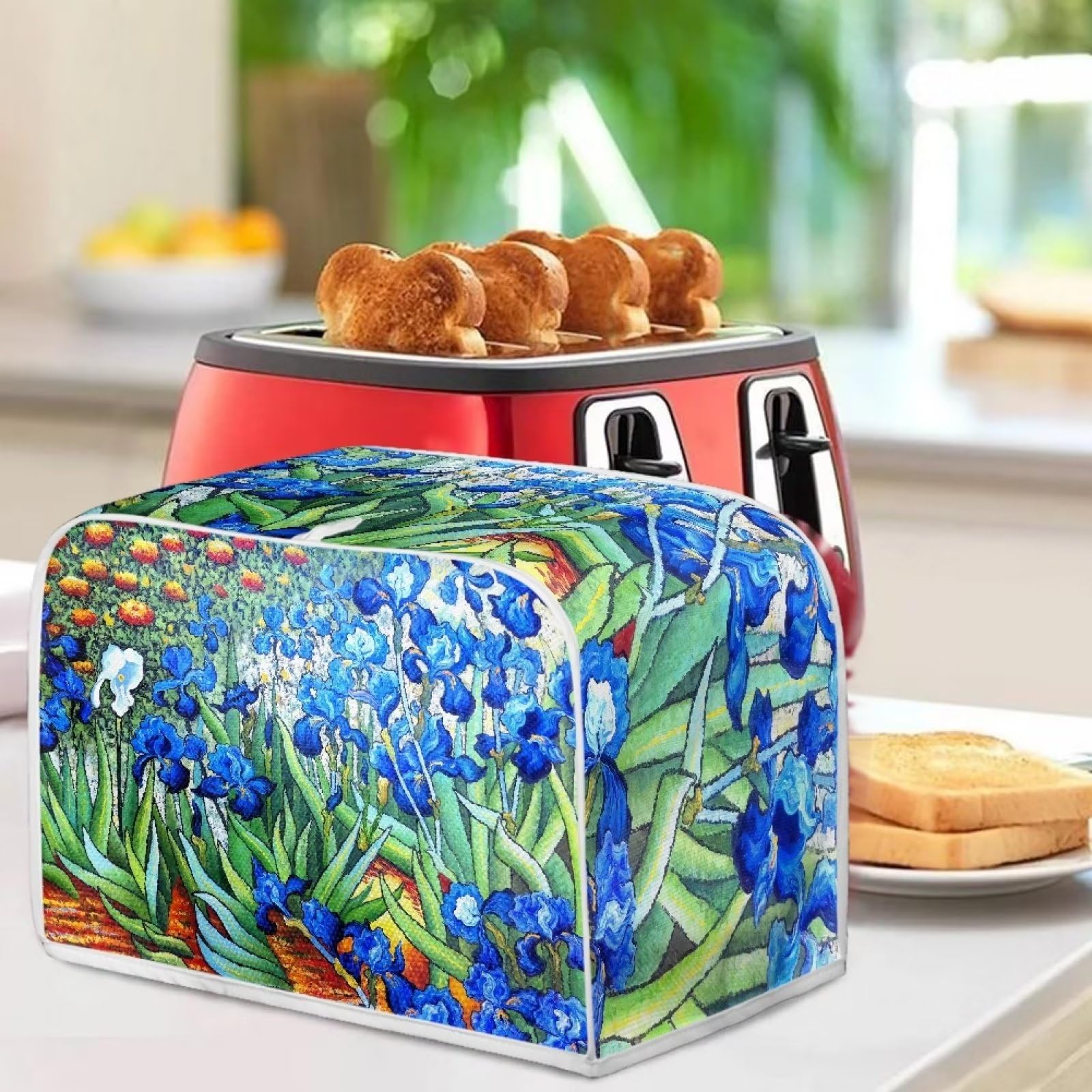 Premium 4-Slice Toaster Cover with Top Hook - Durable, Washable Kitchen Appliance Protector - Universal Fit for Most Toasters - Perfect for Home, Office & Restaurant Use