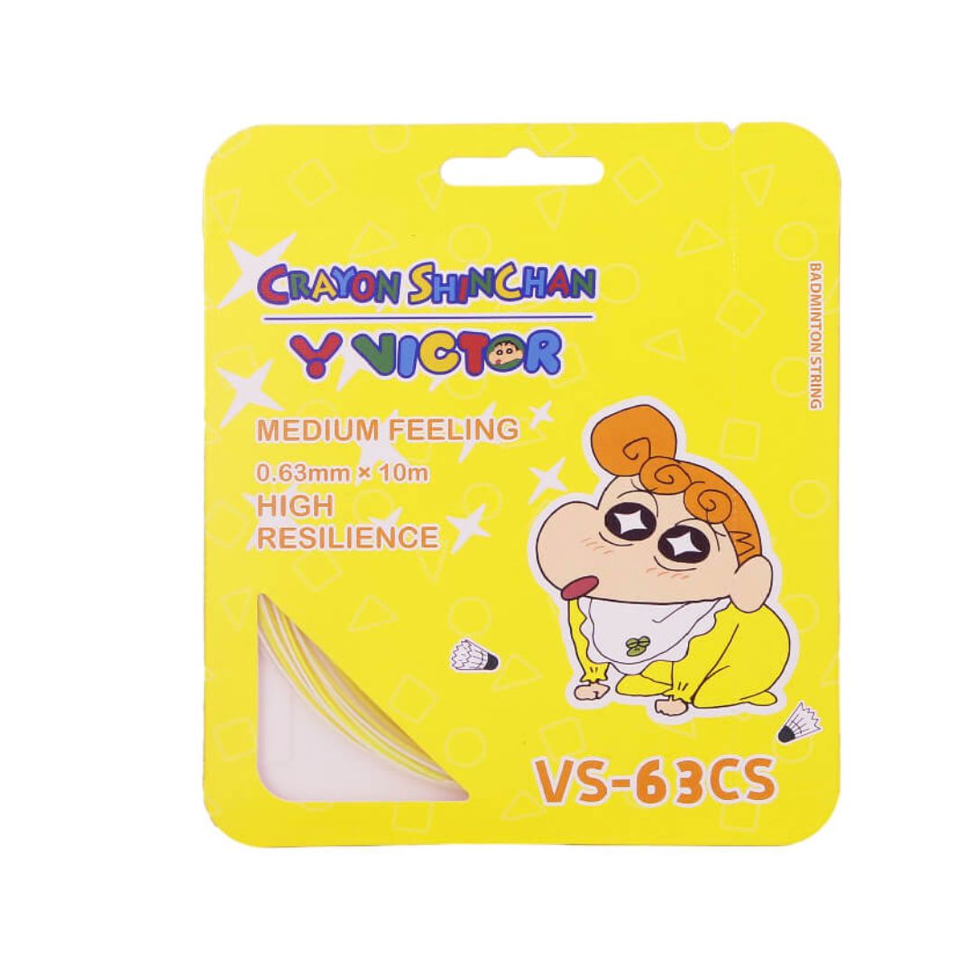Victor X Crayon Shinchan VS 63CS Badminton Racket Strings - Limited Edition for Professional Players & Tournament Use