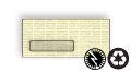 FSC Certified Recycled 24-lb Super Sulphite No. 10 Window Envelopes - Soft Ivory, 4-1/8