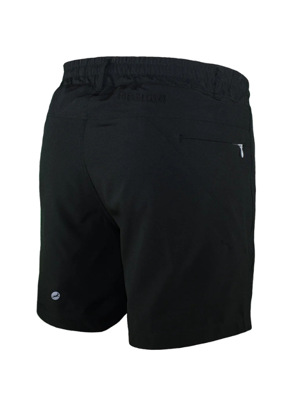 Freeballers 6-Inch Inseam Men's Workout Shorts - Black Athletic Running Gym Shorts for Training & Casual Wear