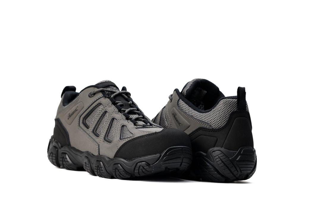 Crosstrex Series SD Ox Hiker Composite Toe Work Shoes for Men - Grey & Black - Lightweight Safety Boots for Construction, Hiking & Outdoor Work
