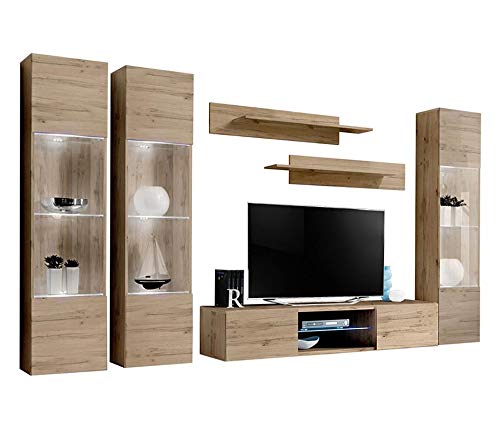 Modern Floating TV Stand with Storage - 33