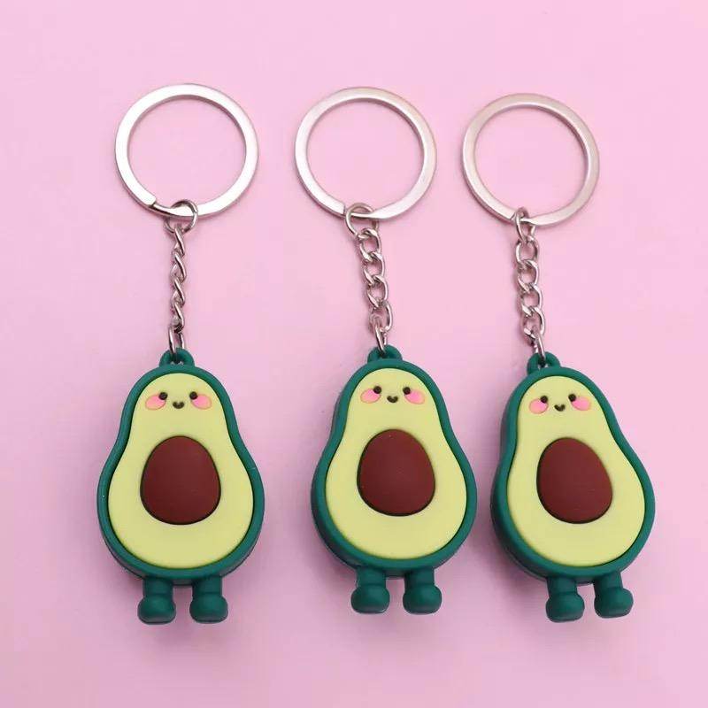 PocketPit Avocado Keychain - Cute Mini Avocado Key Ring for Keys, Bags & Backpacks - Perfect Gift for Avocado Lovers & College Students