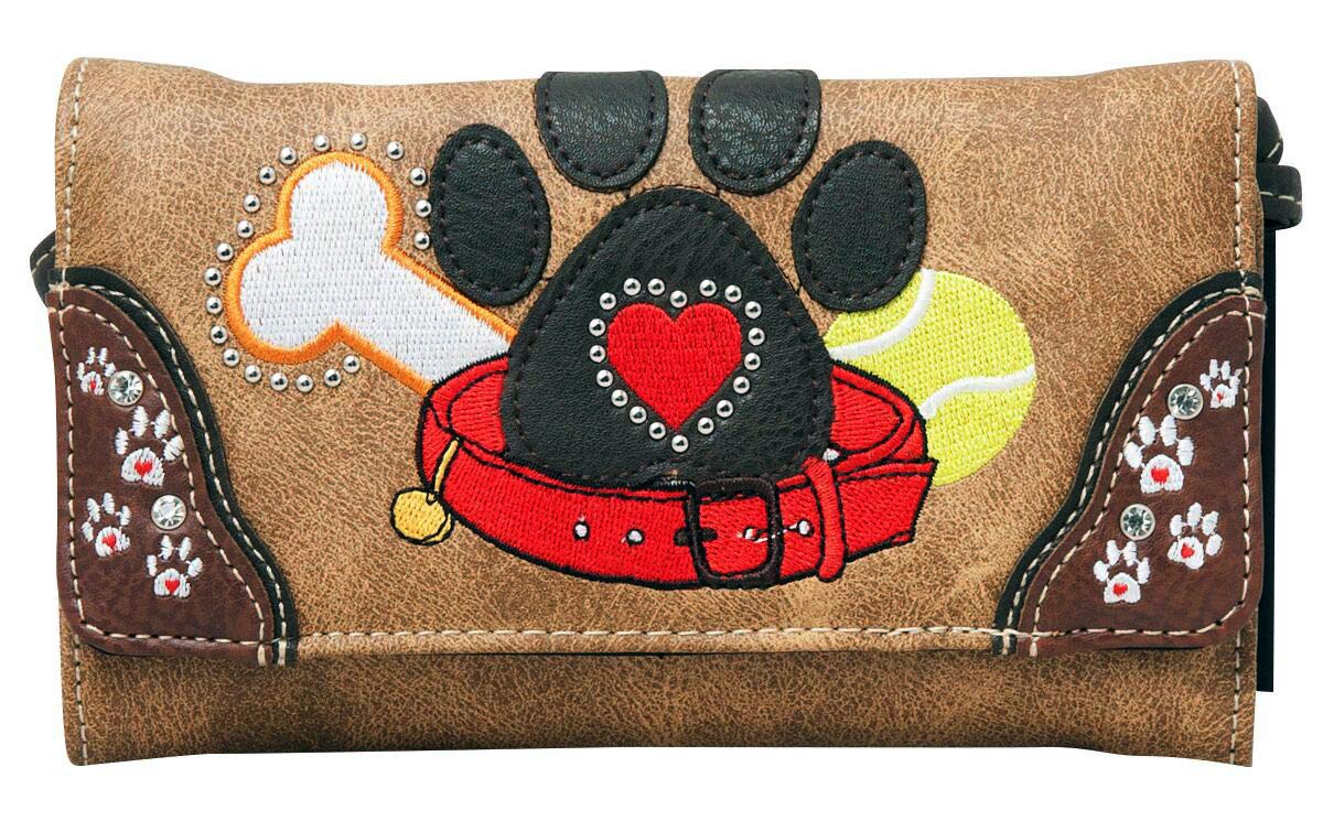 Trendy Dog Paw Print Small Crossbody Shoulder Bag for Women - Cute Pet Lover Purse with Wallet Set - Perfect for Casual Outings, Travel & Daily Use