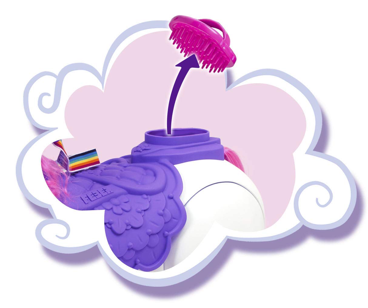 Feber My Lovely Unicorn Ride-On Toy for Kids - EU Version with Safety Pins - Magical Unicorn Playtime for Indoor & Outdoor Fun