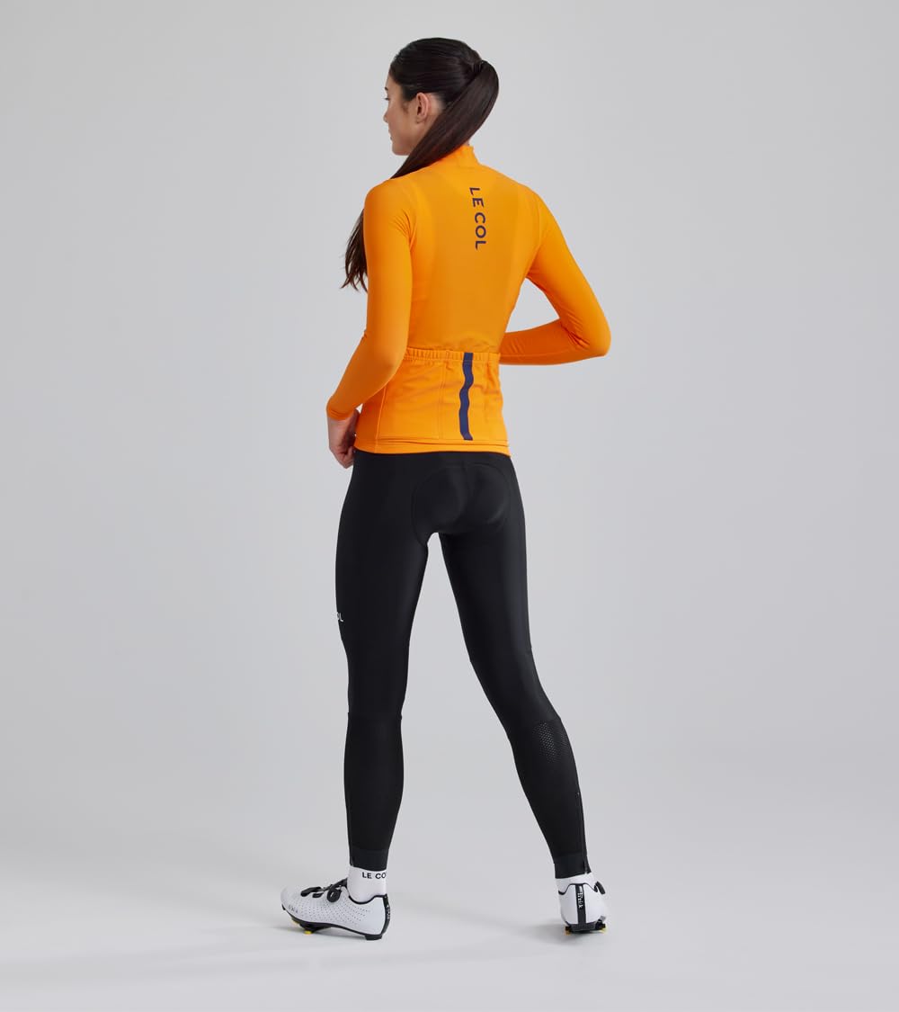 Women's Pro Aqua Zero Long Sleeve Cycling Jersey - Breathable Water Resistant Bike Shirt with Rear Pockets & Zip Closure | Perfect for Road Biking, Mountain Cycling & Outdoor Sports