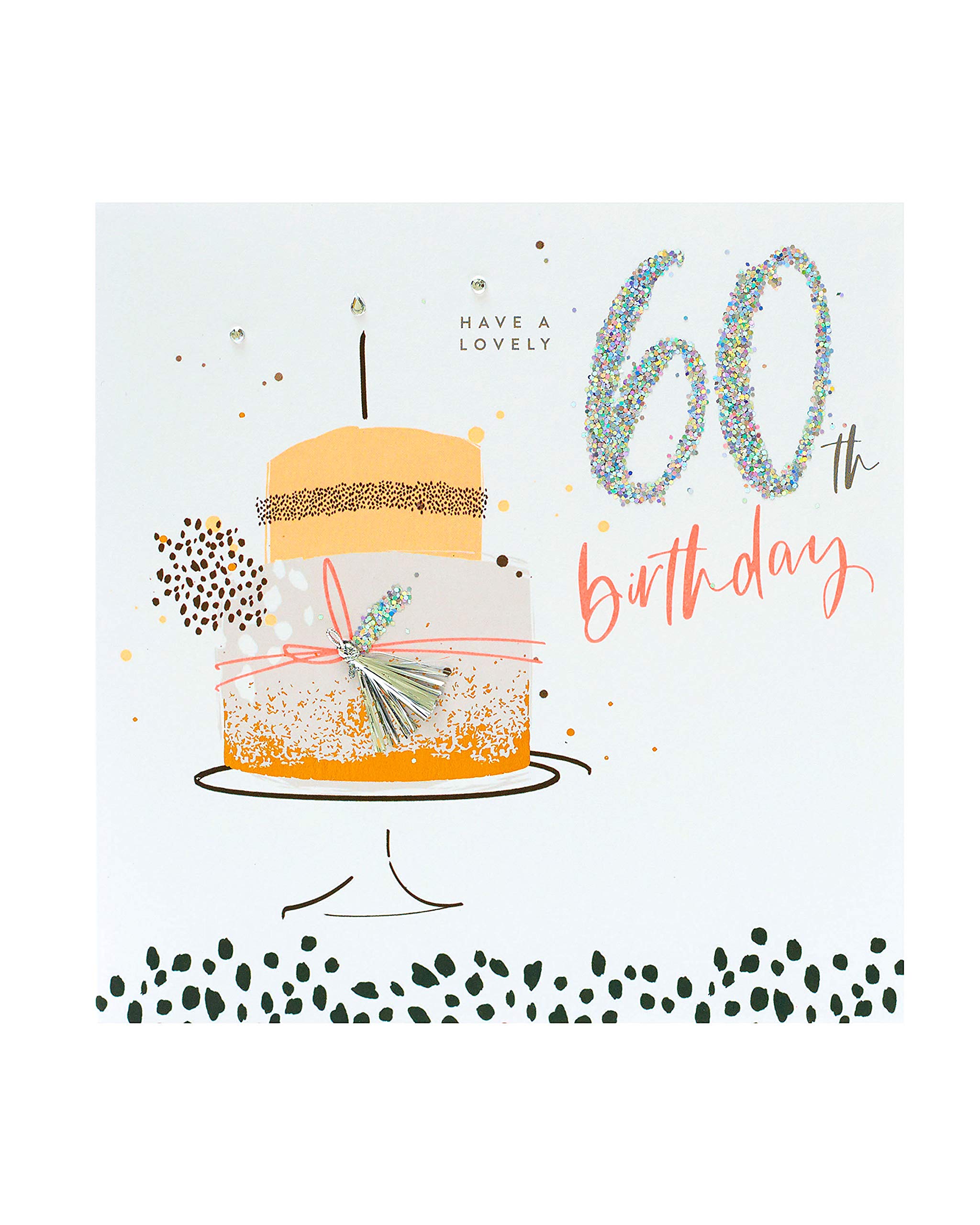 60th Birthday Card for Women - Elegant UK Greeting Card for Mom, Friend & Her - Perfect 60th Birthday Gift Idea - Great for Milestone Celebrations & Special Occasions