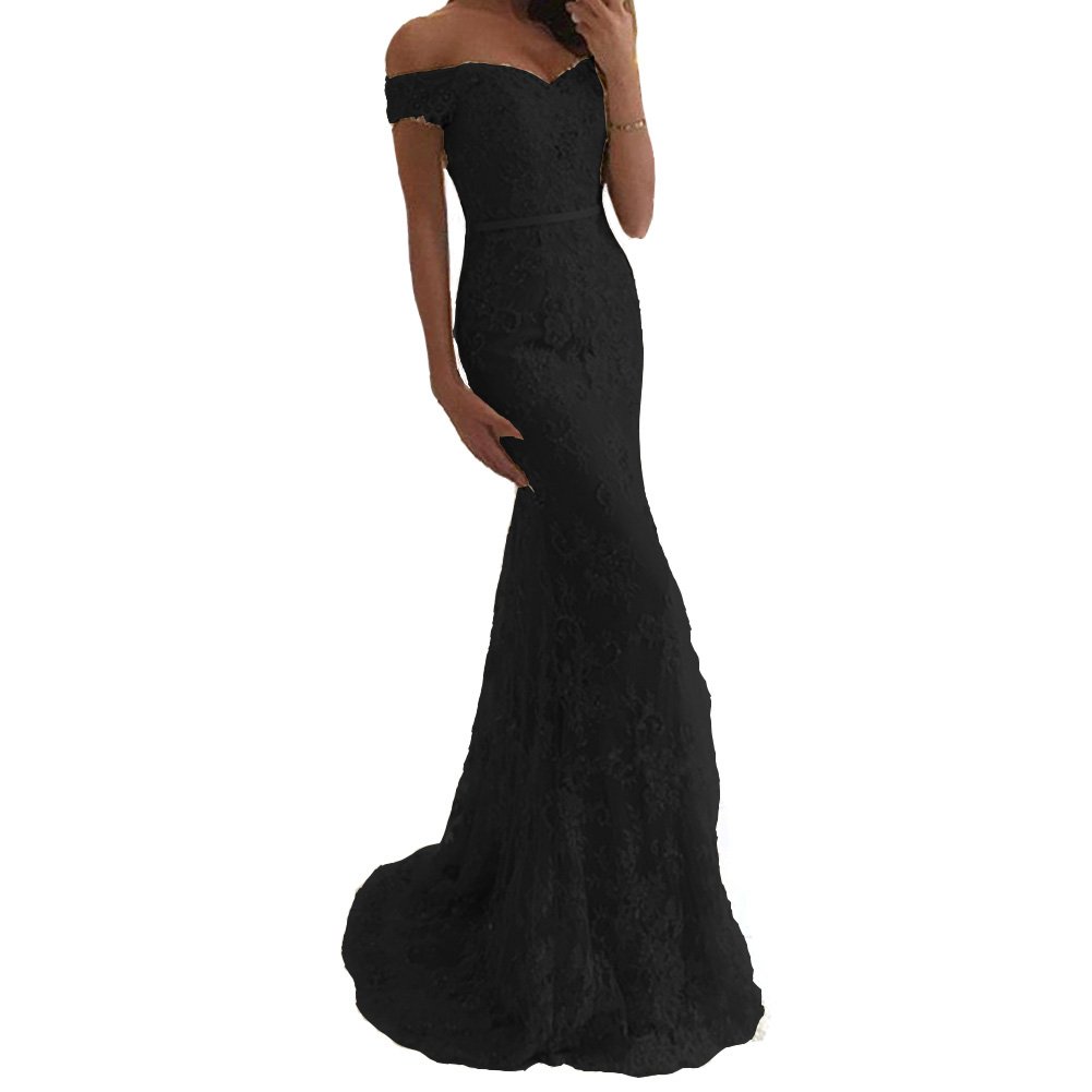 Elegant Mermaid Off-The-Shoulder Beaded Lace Corset Prom Dress for Evening Gala & Formal Events | Perfect for Homecoming, Wedding Guest & Special Occasions