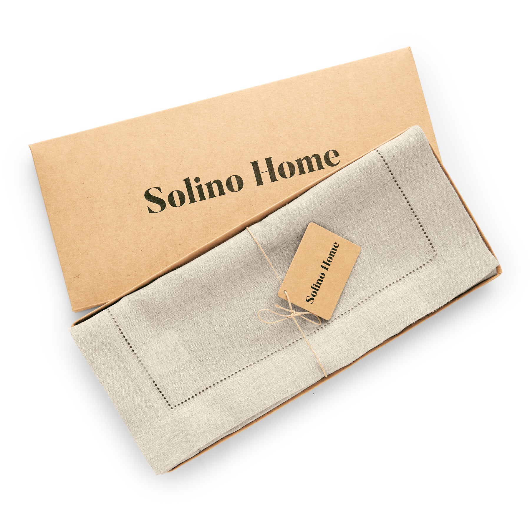 Sonoma Hemstitch Table Runner - Elegant Linen Table Decor for Dining & Special Occasions | Perfect for Weddings, Holidays & Home Decor