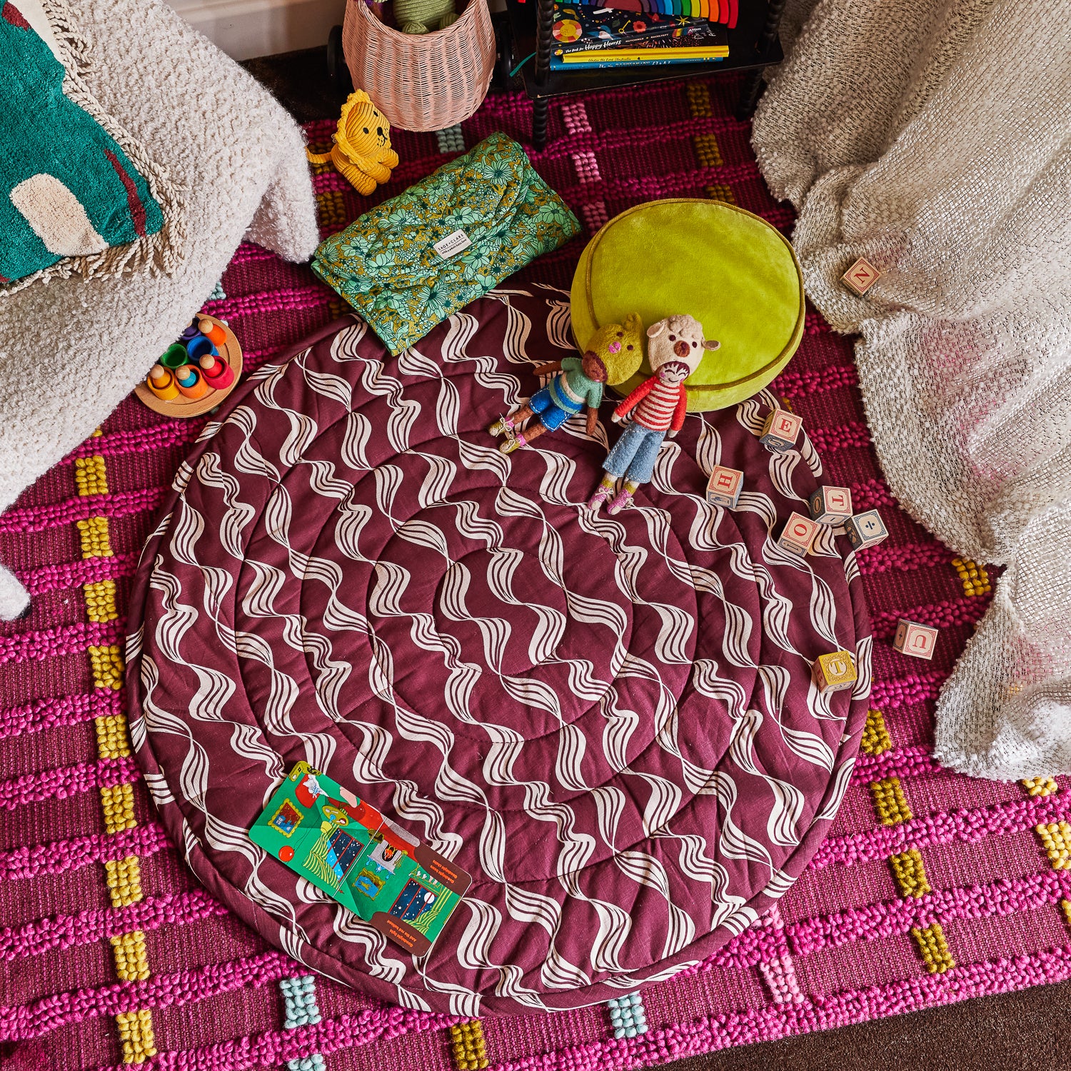 Non-Toxic Baby Play Mat - Extra Large Waterproof Foam Floor Tiles for Kids & Toddlers - Soft Crawling & Play Area for Nursery, Daycare, Living Room - JARVIS Play Mat