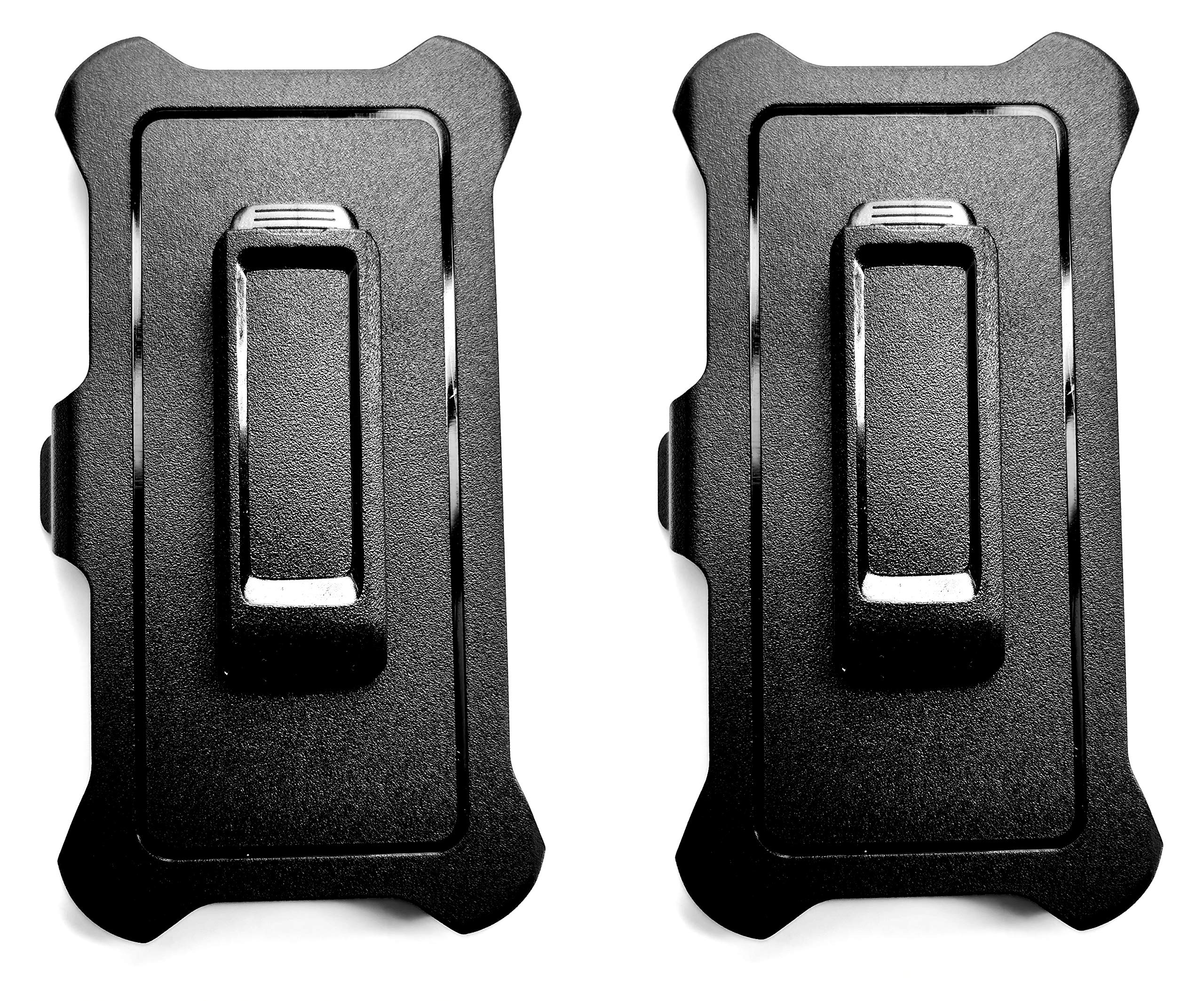 2 Pack Replacement Holster Belt Clip Compatible with OtterBox Defender Series Case for iPhone 12 & 12 Pro (6.1 Inch) - Secure Carry for Outdoor Activities, Work & Daily Use