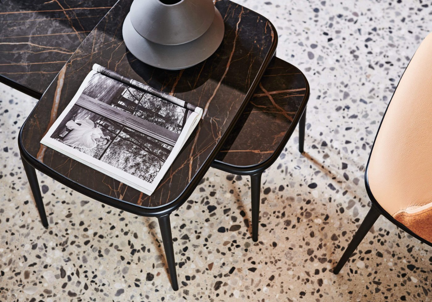 Midj Lea Coffee Table - Modern Living Room Center Table for Small Spaces - Perfect for Apartments, Condos & Cozy Homes