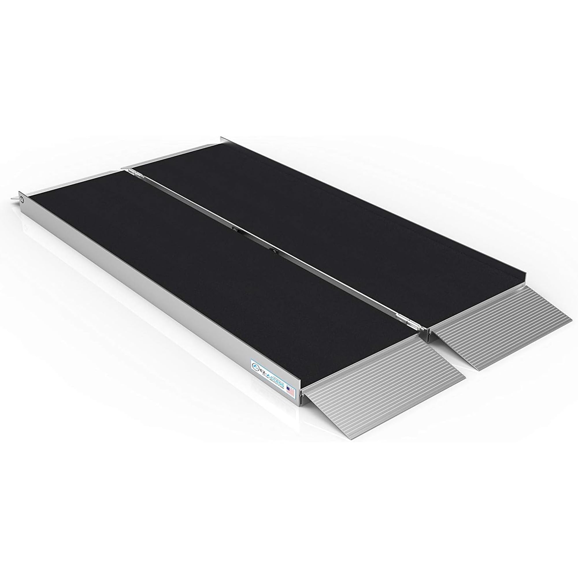 EZ-ACCESS 5 Ft Folding Wheelchair Ramp with Non-Slip Surface & Self-Adjusting Transition Plates - Portable Suitcase Ramp for Home, Vehicles & Mobility Access