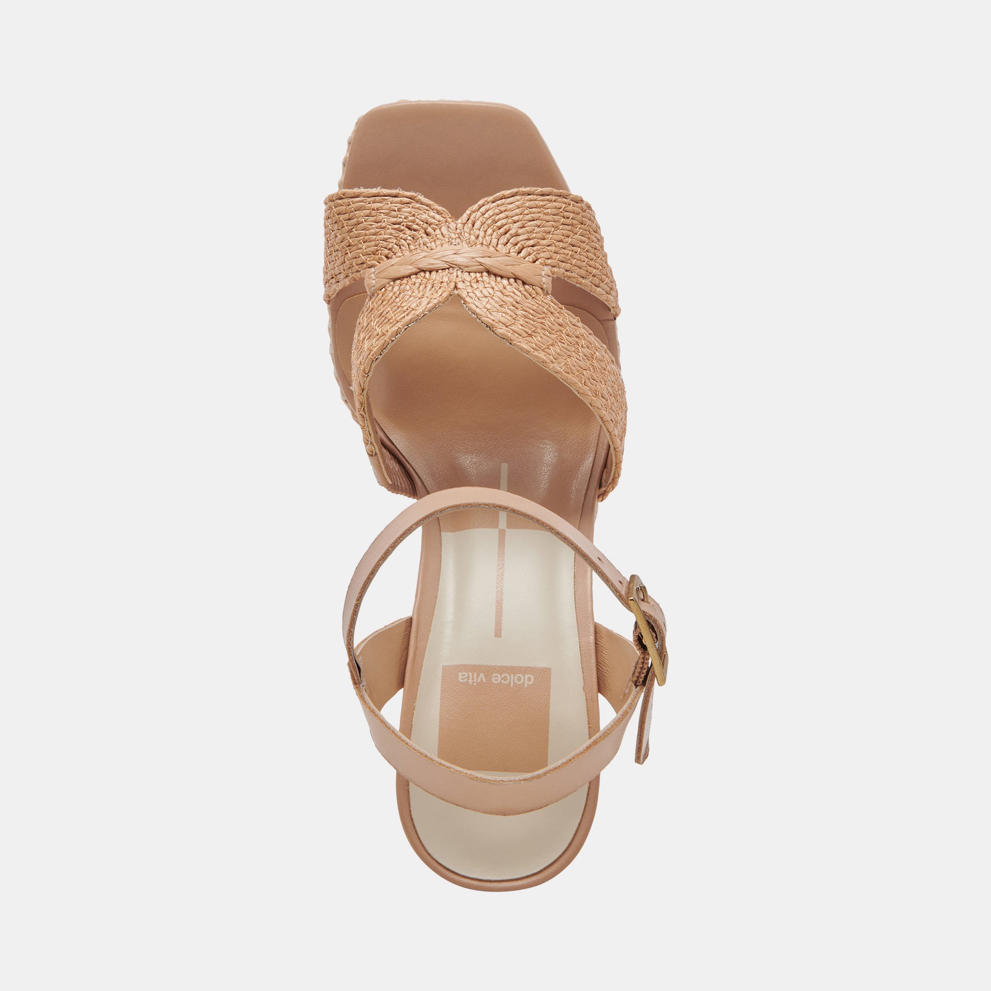 CALE HEELS LT NATURAL RAFFIA - Women's Comfortable Summer Sandals for Beach, Vacation & Casual Outfits